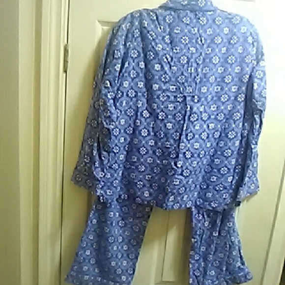 2 FOR💲1⃣dollar▶🔴▶Joe Fresh Floral Blue Pajama Set - Picture 4 of 4